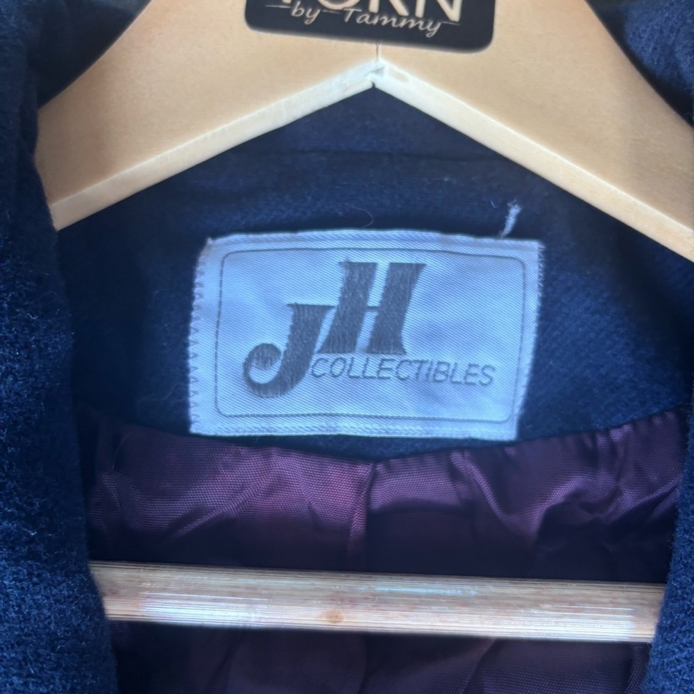Vintage JH Collectibles Navy Wool Blazer | Size S - Picture 3 of 8